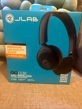 JLab Over-Ear Wireless Headphones in Graphite Black